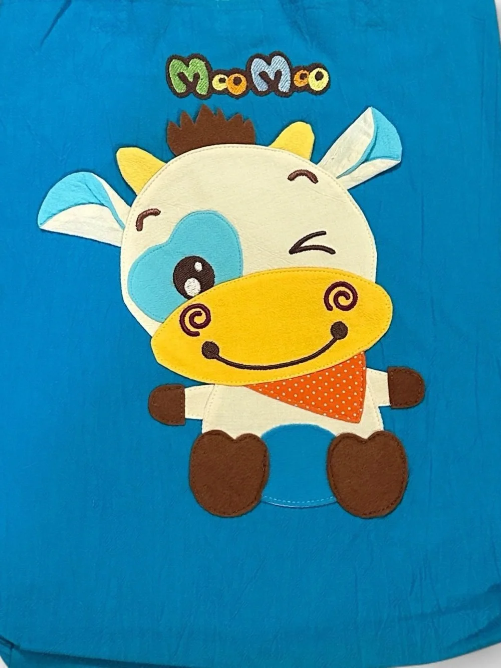 NWOT Cute Cow MiMee & MooMoo Canvas Tote Bags, Pick your color.
